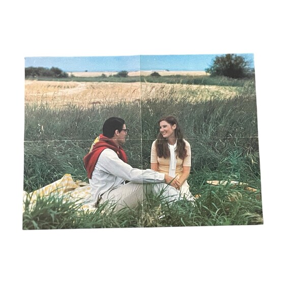 Superman The Movie Double Sided Poster 21x16 Christopher Reeve VTG 1978 - Picture 2 of 2